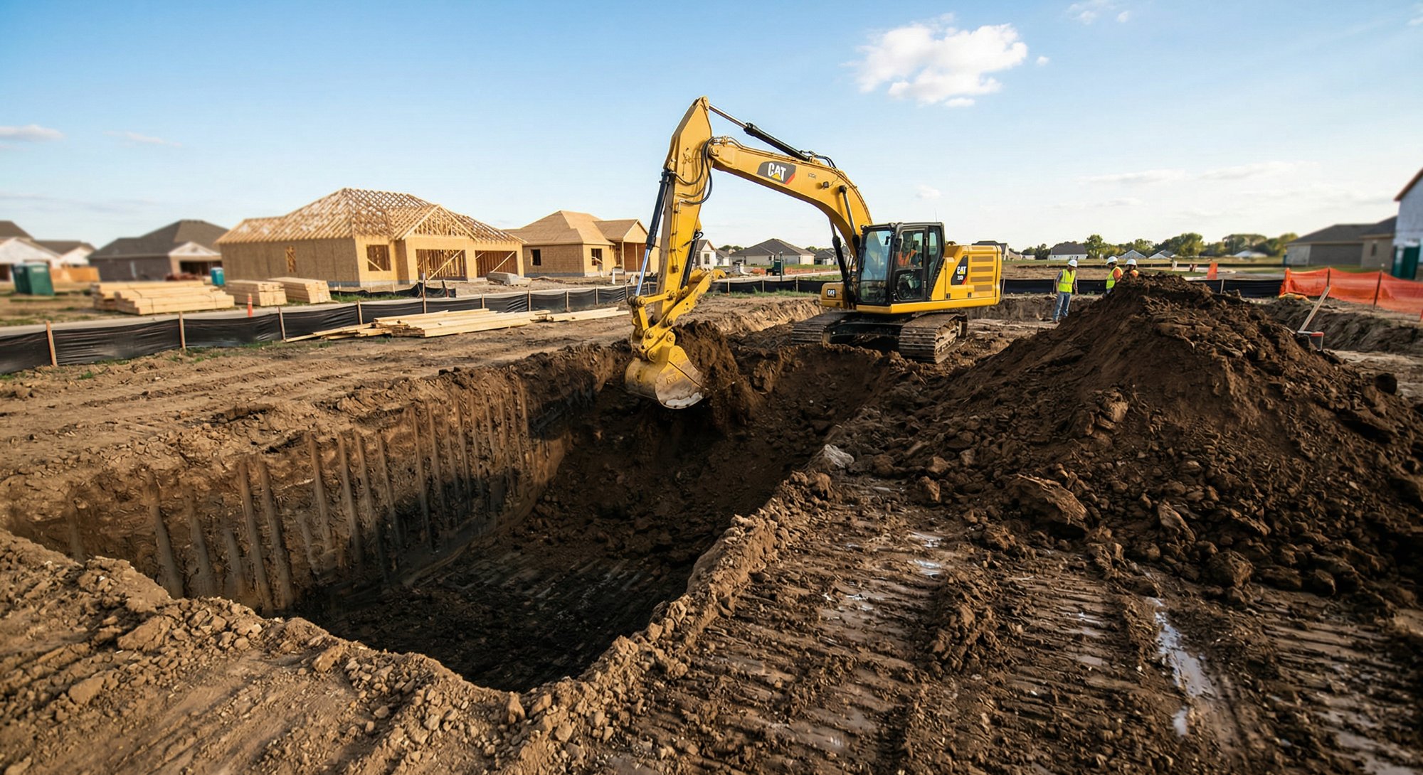 Foundation excavation