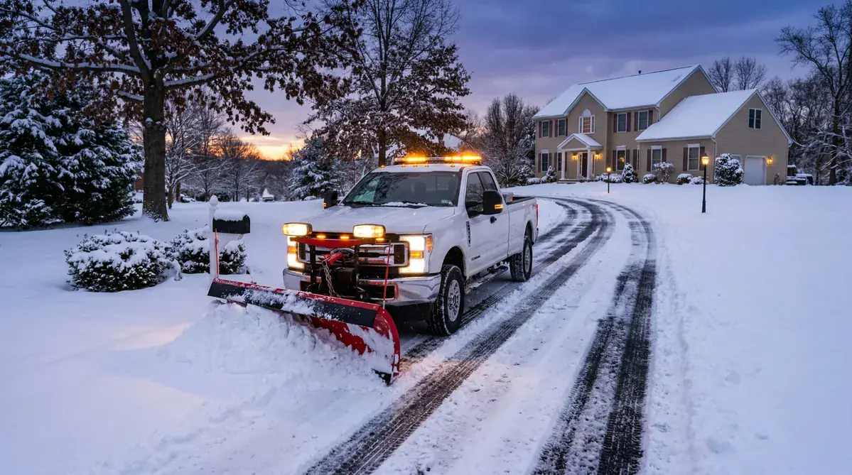 Snow plowing